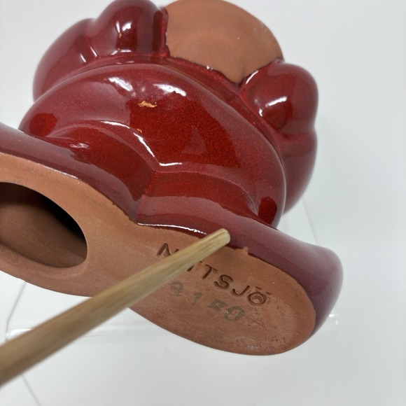 Nittsjo Swedish Pottery Red Tomte Gnome 19150 Garden Home Decor Christmas Elf - Picture 9 of 10